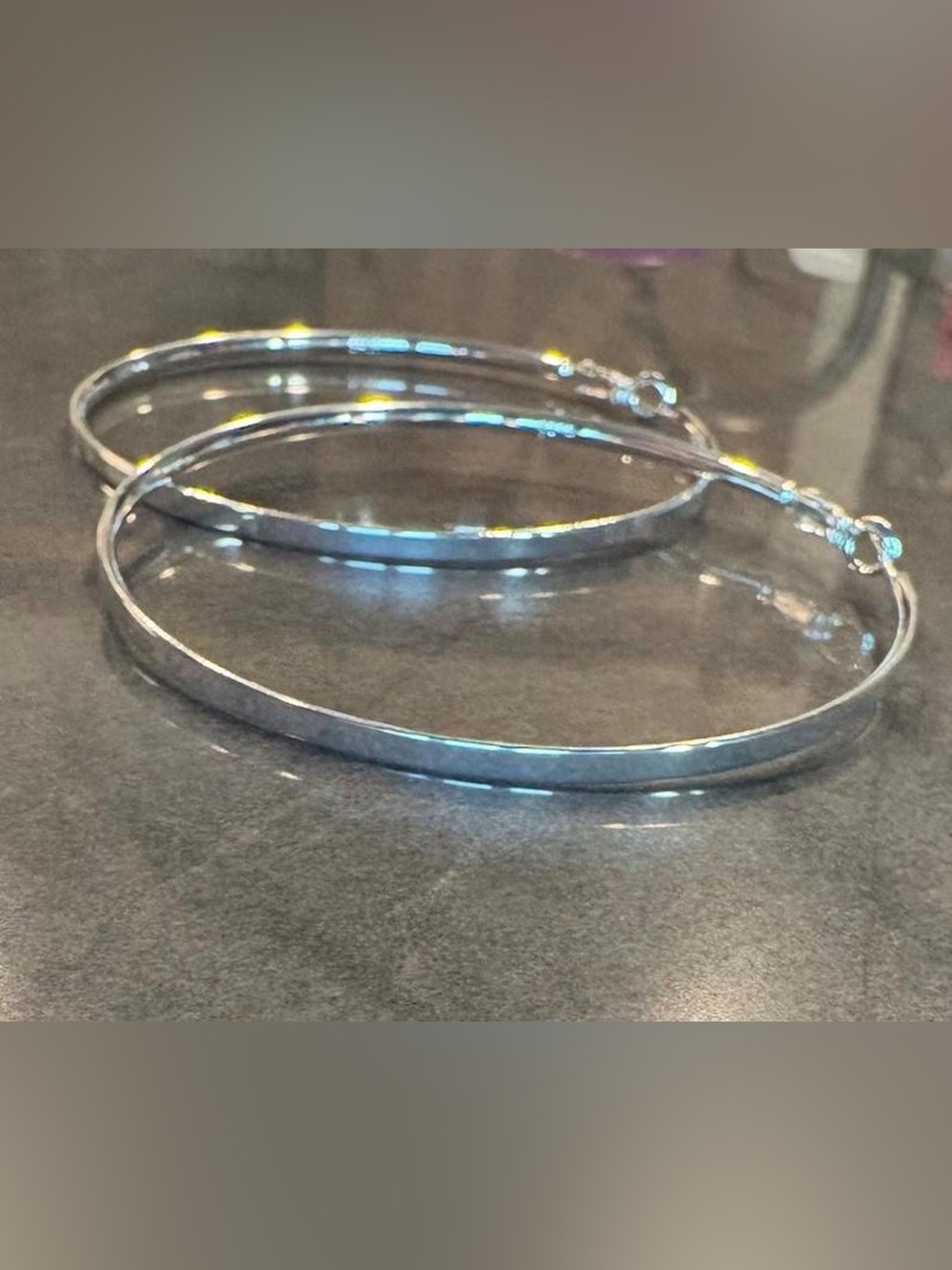 Silver Plated 2.5” Hoop Earrings - Classic Women's Jewelry